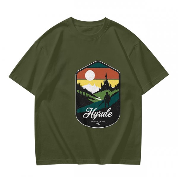 Hyrule Landscape Graphic Tee For Fans Of The Legend Of Zelda
