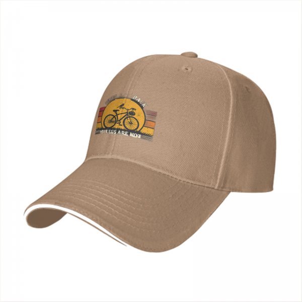My Legs Are Not Back Cycling Themed Black Baseball Cap