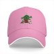 Black baseball cap with Christmas cactus and moogle festive print