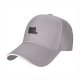 Black Baseball Cap With Grumpy Black Cat Graphic Design