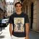 Olive T-shirt with Nunchuck Nun Action Graphic Print