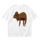 Olive Green T-Shirt with Sleeping Sloth Graphic Print