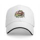 Black baseball cap with cute samurai panda riding a horse graphic