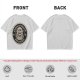 Olive T-shirt with 'Cause of Death No Kisses' Skeleton Graphic