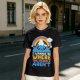 Olive graphic tee with cute mountain rainbow and 'I Wanna Be Where The People Aren't' text