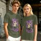 Olive T-Shirt with DJ Cat Graphic and Make Some Noise Text