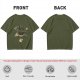 Olive T-Shirt With Try Again Later Fortune Cookie Print
