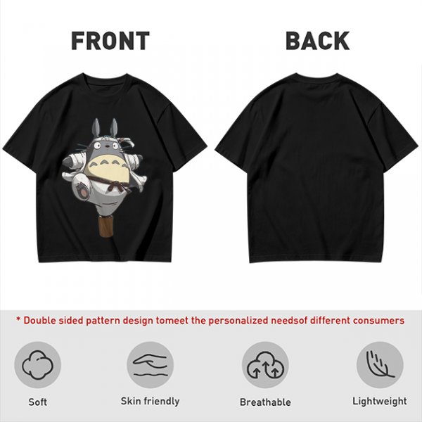 Totoro Karate Fighter Graphic T-Shirt