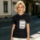 Oversized Army Green T-Shirt With Tired Coffee Mug Graphic