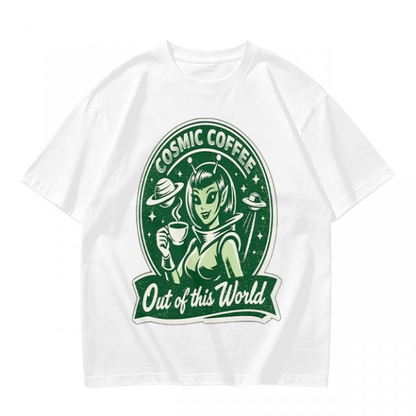 Cosmic Coffee Out of this World Alien T-Shirt