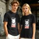 Olive T-shirt with Disobey Cat Grooming Graphic Print