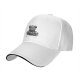 Black baseball cap with grumpy koala sitting on papers print
