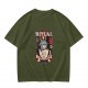 Olive Graphic Tee With Morning Ritual Devil Dog Coffee Print