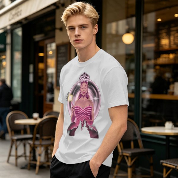 Olive T-Shirt With Glinda The Good Witch Graphic Print