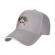 Black Baseball Cap With Colorful Sugar Skull And Food Artwork