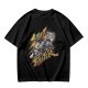 Olive Street Fighter Graphic T-Shirt with Fighting Character Art