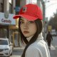 Black Baseball Cap With Japanese Style Sushi Chef Cat Print