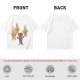 Olive T-Shirt With Cartoon Pineapples And Brown Character Graphic