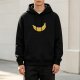 Black Hoodie With Yellow Banana Graphic Print