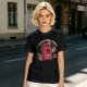 Olive T-Shirt with Retro Cartoon Gas Can 'Aged Like Fine' Print