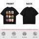 Olive T-Shirt With Cute Breakfast Cat Graphic Print