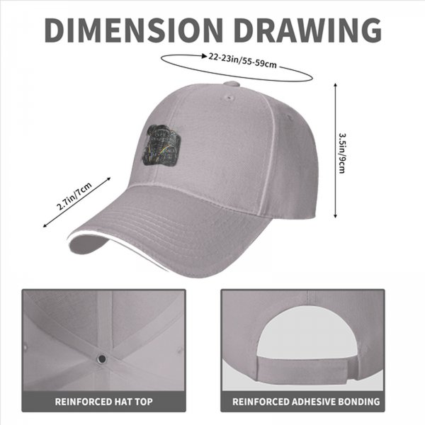 Black Baseball Cap With Astronaut Rainbow Graphic Print