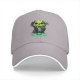 Black Baseball Cap With Neon Skull Wizard Graphic Design