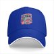 Black Baseball Cap With Retro Juice Box Graphic Print