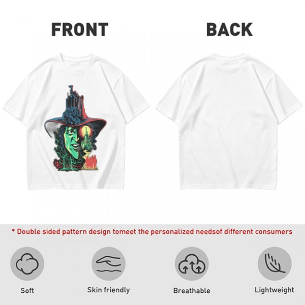 Olive T-Shirt with Wicked Witch of the West Emerald City Artwork