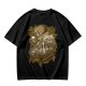 Olive T-Shirt with Fantasy Character Group Graphic Print