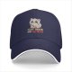 Black baseball cap with grumpy fluffy cat holding knife and 'Fluff Around And Find Out' text