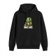 Black hoodie with grumpy dinosaur 'Today I'm a Grumpysaurus' print