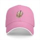 Black Baseball Cap with Cute Boba Tea Print