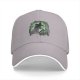 Black Baseball Cap with Spooky Witch Silhouette Halloween Print