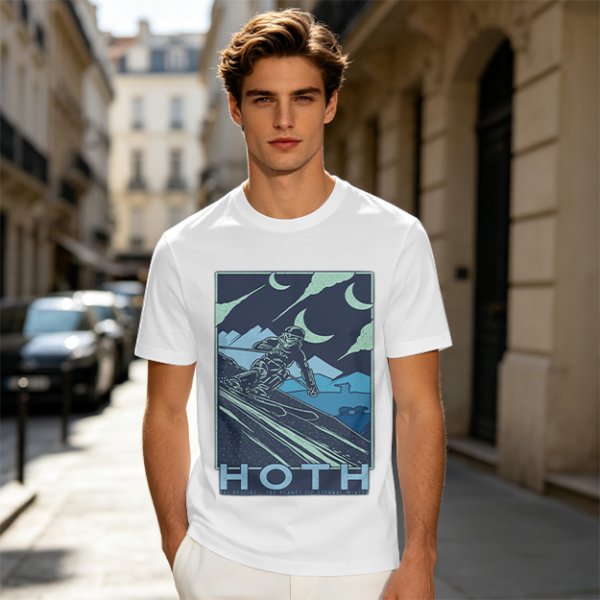 Hoth Skiing Graphic Tee for Winter Sports Fans