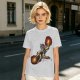 Olive T-shirt with Fire Bending Warrior Graphic Print