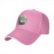 Black baseball cap with neon skull juice box graphic