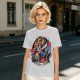 Olive T-shirt featuring The Cursed Prince Beast with roses and candelabra