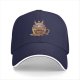 Black baseball cap with cute demon goat coffee magic graphic