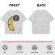 Olive T-shirt with sad banana graphic reading I'm not peeling well