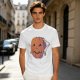 Olive Halloween T-Shirt with Skeleton Arm Jack-o'-Lantern Graphic