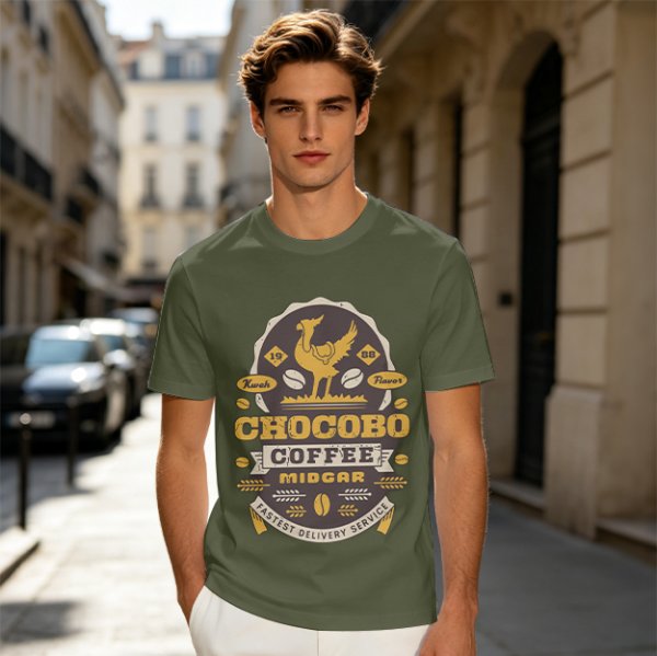 Chocobo Coffee Midgar Fastest Delivery Service T-Shirt