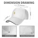 Black baseball cap with yellow rain girl graphic