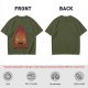 Olive T-Shirt With Cute Calcifer Fire Demon Print
