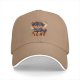 Black Baseball Cap With Cute Rottweiler Puppy Graphic Print