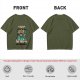 I Have The Paw-er Lion Graphic Olive T-Shirt