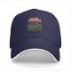 Black Baseball Cap With Vikings And Dragons Graphic Print