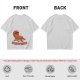 Olive T-shirt with Relaxed Cartoon Chili Pepper Wearing Sunglasses and Peppers Text