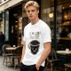 Olive Glitch Coffee Themed Graphic T-Shirt