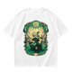 Olive Green T-Shirt With Fantasy Warrior Graphic Print